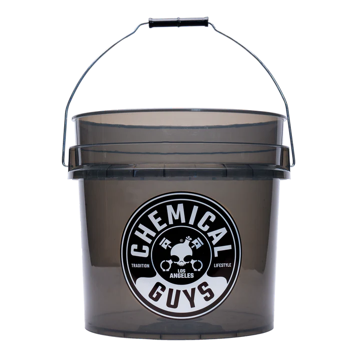 Chemical Guys Heavy Duty Ultra Clear Detailing Bucket SMOKED OBSIDIAN BLACK