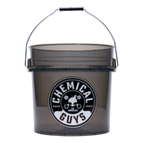 Chemical Guys Heavy Duty Ultra Clear Detailing Bucket SMOKED OBSIDIAN BLACK