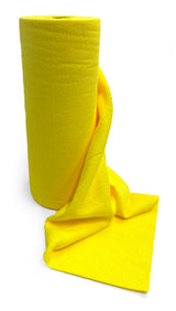 Martin Cox YELLOW Quick Tear Microfibre Cloth Roll - 50