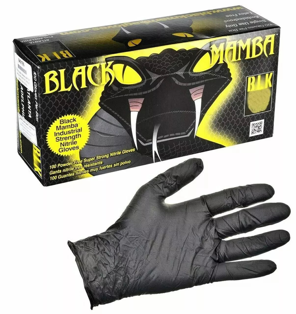 Black Mamba Heavy Duty Industrial Nitrile Gloves