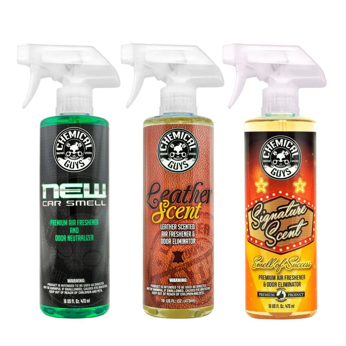 Chemical Guys  - Triple Pack - New Car Scent-Leather Scent-Signature Scent