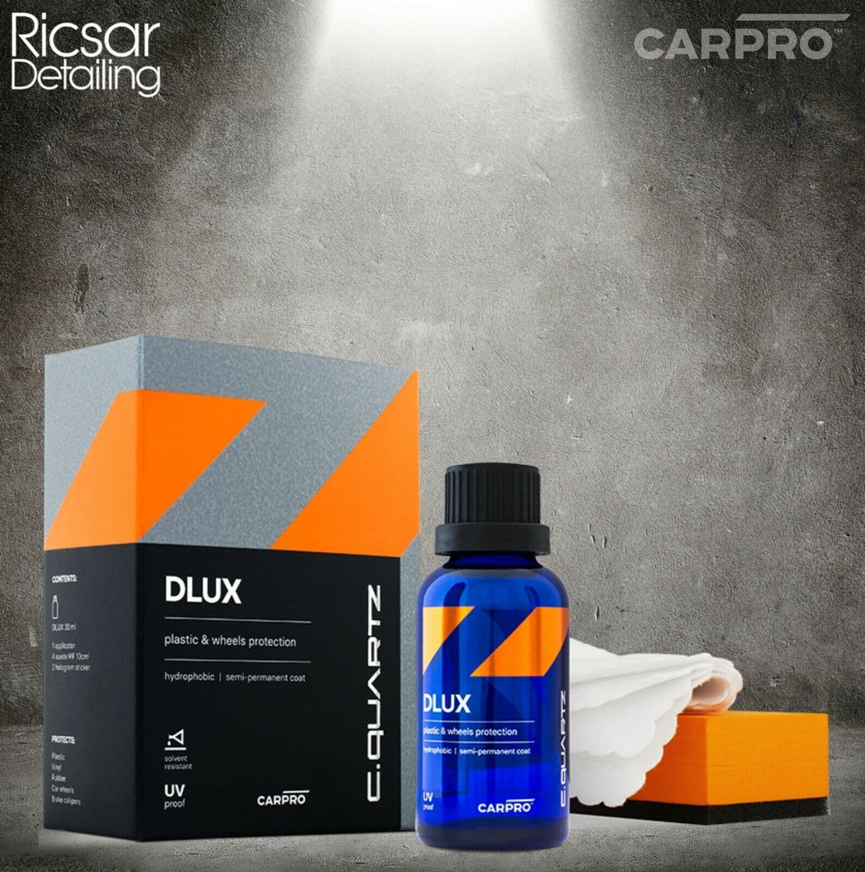 CarPro Cquartz DLUX 30ml Kit  - Long Lasting Wheel Sealant and Trim Sealant